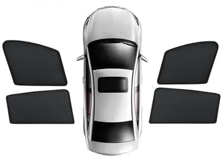 Parasol Coche para Hyundai para Kona para Kauai SX2 N para Line 2024 2025 2026 Parasol Parasol Cortina Magnética Visera Parasol Pieza De Coche Parasol Lateral(4PCS Front Rear)