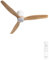 CREATE / WIND CALM SLIM LIGHT/Ventilador de techo con luz blanco madera clara con mando / 40W, Programable, Ø132 cm, 6 velocidades, plafón slim light, función verano-invierno, luz led 3 temperaturas