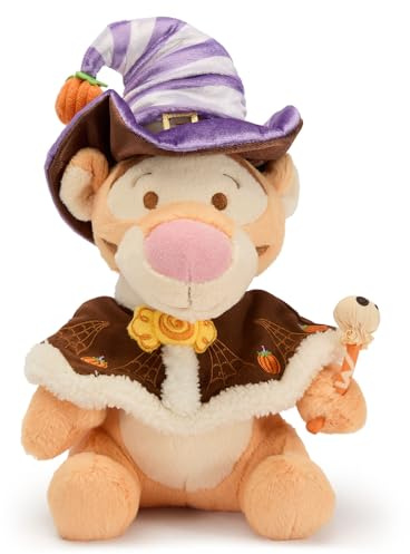 Disney Store Official - Halloween - Tigger - Kuscheltier - 25 cm/10 - Gruseliges Kostüm mit Umhang und Hut - Ab der Geburt geeignet - Ab 0 Jahren