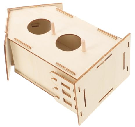 Toddmomy DIY Holz Vogelhaus Bausatz für Natürliches Unbemaltes Holzspielzeug Kreatives Bastelset für Graffiti und Handwerk Fördert Fantasie und Malfertigkeit und Deko für Kinderzimmer