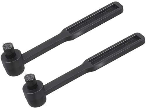BELLIFFY 2 Pcs Stylus Cleaning Brush for Turntable Needles Vinyl Record Cleaner with Soft Nylon Bristles Gentle Dust Removal Safe for Record Players and Electronic Devices