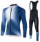 UGLY FROG LJ38 Winter Jersey Thermisches Fahrradtrikot Vlies Thermo Langarm Shirt+Bib Lange Hosen Herren Breathable Radfahren Fahrrad Anzüge Fahrradbekleidung