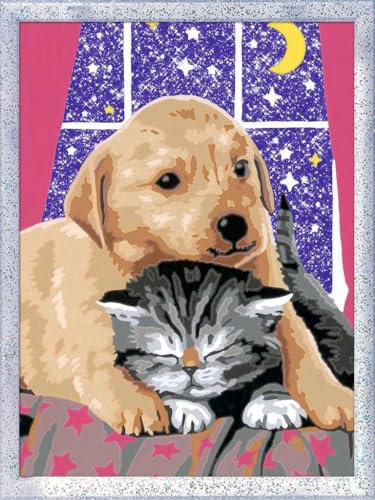 Ravensburger CreArt 28647 Fluffy Friends Painting by Numbers for Children from 7 Years