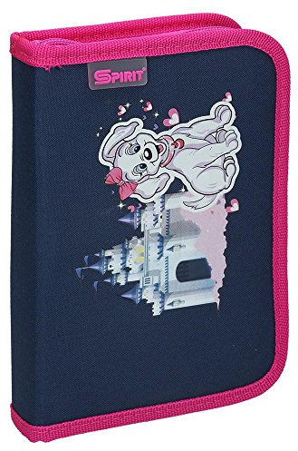 Primus Versand Little Dog - Hund - Federmappe mit 2 Klappen Schüleretui Federtasche Stiftetasche Federpanel - 26-teilig GEFÜLLT