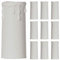 Britalia 10 Pack - White Candle Drip Sleeves for Light Fittings, Diameter 34mm x Height 80mm Thermoplastic, Molten Wax Effect, Fits Most Lampholders - ES E27, SES E14, BC B22, SBC B15