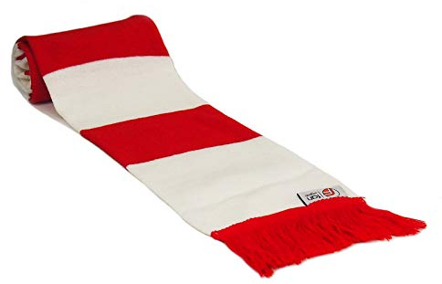 fan originals Retro Football Bar Scarf United Colours Red White Black