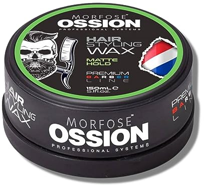 Morfose Barber Wax (Extra Hold), Premium-Haar-Styling-Wachs für Männer, natürlicher Glanz, einfache Anwendung, langlebig, wasserlöslich