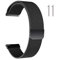 Metall Uhrenarmbänder, Mesh Schnellspanner Armband mit Magnetverschluss fur Herren und Damen Smartwatch und Traditionelle Uhr 16mm/18mm/20mm/22mm Silber/Schwarz