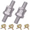 2PCS Válvula de Retención de Combustible Válvula Antirretorno de Retorno de Combustible de Aluminio Aleación Gasolina Diesel Oil Válvula Antirretorno para Coche Carburador (8MM)