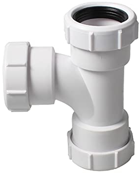 Connettore per tubo in PVC a 3 vie per tubi di scarico in PVC, ideale per vasca da bagno, lavello da cucina (diametro interno: 40 mm)