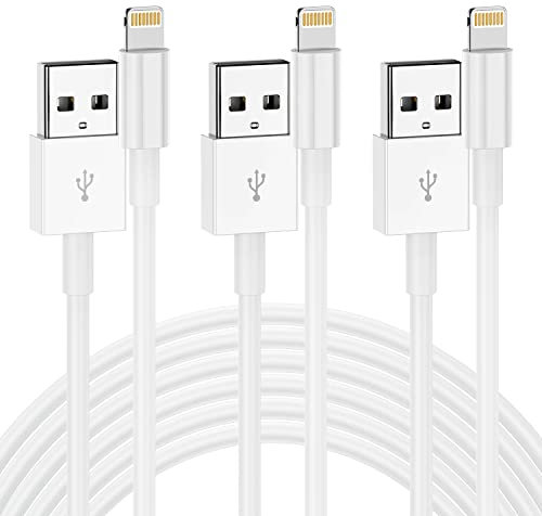 QZIIW Lot de 3 câbles de charge pour iPhone 3 m, certifiés Apple MFI, câble USB vers Lightning extra long de 3 m, cordon d'alimentation de charge Apple pour iPhone 14 13 12 11 Pro Max Mini XR X 9 8