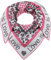 Zwillingsherz Dreieckstuch Love is Love Stola Schal aus Wolle für Damen Mädchen Jungen Kinder - Hochwertiges Baumwoll- Halstuch mit Leo und Herz Muster - Damenschal für Sommer Herbst Winter