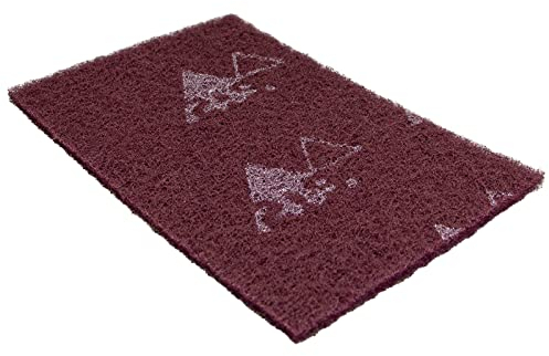 PRIOstahl Schleifvlies Schleiffleece Fleece Schleifpapier Schleifwerkzeug Vlies Handschliff - 1 x Schleifpad 152mm x 229mm Korn P360 zum Schleifen Polieren für Edelstahl Metall Stahl Aluminium