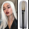 TANTAKO Weisse Perücke Damen, Lange Glatt weiße Perücke mit Lace Synthetische weiße Perücken für Halloween Cosplay