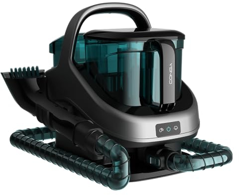 Cecotec Aspirapolvere per Tessuti Conga 6000 Carpet&Spot Clean XXL. 1350W, Serbatoio d'Acqua Pulita, Serbatoio d'Acqua Sporca, Spruzzatore d'Acqua e Vapore, Aspirapolvere per Liquidi e Solidi