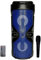 Altavoz Bluetooth – Altavoz Portátil con Modo Karaoke y Micrófono, Radio FM Y Lector USB y SD, Luces LED Discoteca, Altavoz Inalámbrico (Azul)