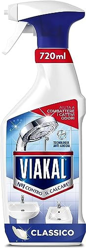 Viakal Classico Bagno Anticalcare Spray, 1 Confezione da 720ml, Tecnologia Anti-Goccia, Elimina Fino Al 100% Di Calcare, Combatte i Cattivi Odori