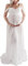 Cocoarm Femmes Enceintes Robe élégante Maxi Robe de maternité Pleine Longueur Hors épaule Fendue Avant Robe de maternité pour Séance Photo Fête de Mariage (M)