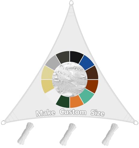 Polyester Windschutz 2x2x2M, Leichtgewicht Überdachung, Sonnenschutz Atmungsaktiv UV Schutz, mit Befestigungsseile für Garten Terrasse Camping - Weiß