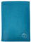 LOLUNA® Grand Portefeuille Homme Cuir véritable 4 Volets pour Carte Grise, permis, identité, Cartes, Billet et Monnaie - Turquoise