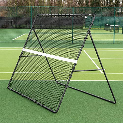 XWZ Tragbares Tennis-Trainingsnetz Mit Tragetasche, Freistehender Tennis-Rebounder Einfach Zu Montierender Tennis-Trainings-Rebounder, Für Volleyball, Tennis Übung(Size:2x2m)