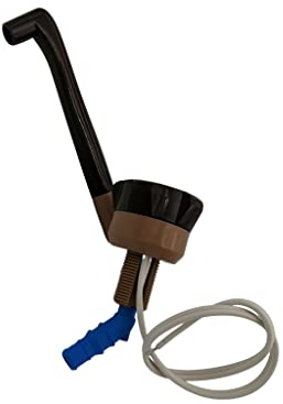 CR-MOESANCO® Kit robinet Lababo caravane marron avec interrupteur + collier en acier inoxydable pour camping-car, cuisine, bateau, camping (marron)