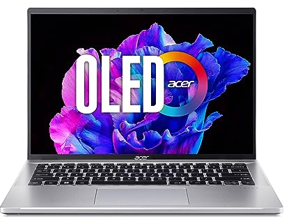 Acer Swift Go (SFG14-42-R1UT) Ultrathin/Laptop | 14 WQ2.8K OLED Display | AMD Ryzen 5 7640U | 16 GB RAM | 512 GB SSD | AMD Radeon 760M | Windows 11 | QWERTZ Tastatur | Silber