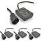 Pro Elec IEC C14 Plug to 10A UK Socket Power Lead Black, 0.5m (Pack of 4)