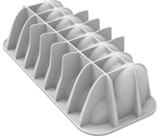silikomart Moules en silicone pour BUCHE Coeur - Silicone MOULD 240X90 H 90 MM - Accessoires professionnels pour cuisine et pâtisserie - Emporte-pièces pour gâteaux four