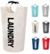 Twira Large Laundry Hamper, 90 L Laundry Basket with Padded Handles, Waterproof Foldable Laundry Hamper for Bathroom, Laundry Room, College (Beige)