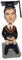 mydedor Individuelle Wackelkopf-Figur, maßgeschneiderte Puppe, Abschlussfeier, individueller Wackelkopf für Schüler und Lehrer (Abschluss auf Toilette)