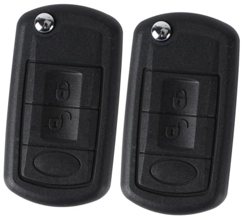 SHERCHPRY 2pcs Range Discovery Sport Accessories Button Remote Key Case for Keyless Fits Easy Install