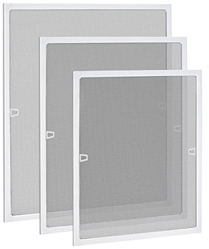HENGMEI Zanzariera per finestra con telaio in alluminio, 100 x 120 cm, protezione insetti per finestre senza forare, zanzariera taglio personalizzato in fibra di vetro per finestre per casa, ufficio