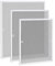 HENGMEI Fliegengitter Fenster 100x120cm Insektenschutz ohne Bohren Mückenschutz Mückengitter Fliegenschutzgitter mit Aluminium Rahmen für Fenster, Weiß