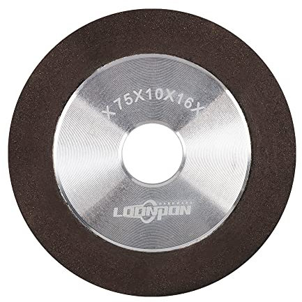 Disco abrasivo in resina, 75 x 10 x 16 x 5 mm, disco a grana 150 per molatura di metalli duri e leghe