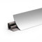 DQ-PP Baguette d'angle 1,5 m, en aluminium, 23 x 23 mm, avec vis gratuites, pour plan de travail, cuisine, finition murale, barres de table