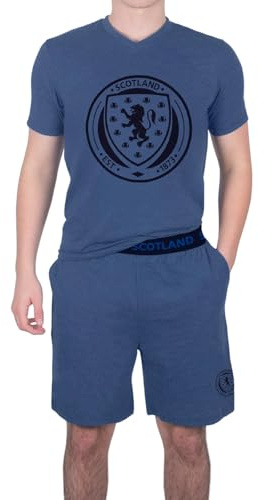 Scotland Men's Short Pyjamas - Official Football for Adults Loungewear Set