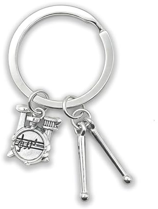 Zynara Trommelhammer Schlüsselanhänger,Schlagzeug Glücksbringer für Musiker | Musikinstrument Geschenk für Frauen, Auto Schlüsselanhänger,Weihnachtsgeschenke,Einschulungsgeschenk