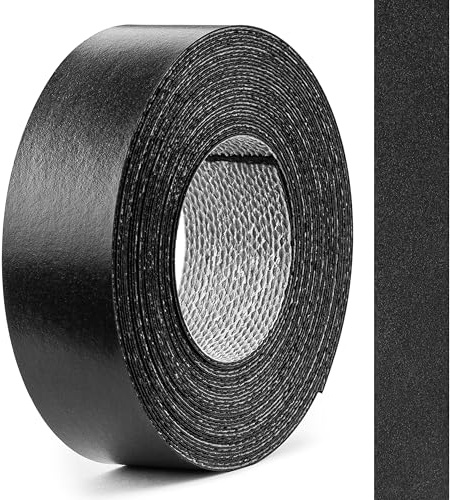 FOLDECOR Black Hotmelt Melamine Edge Banding Tape 21mm x 5m, Iron on Edge Trim Strip for Furniture, Cabinets, Shelves & Panels, Easy to Apply & Cut