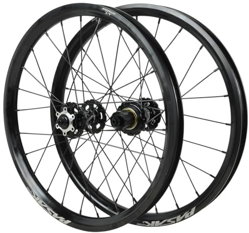Faltrad Laufradsatz 20 Zoll 406 BMX Felge Scheibenbremse Vorne Hinten Laufräder Schnellspanner Fahrradlaufrad 100/135mm QR ， 7-12s HG Kassette