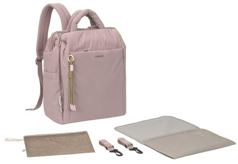 LÄSSIG Rucksack Laptoprucksack mit Laptopfach Minoa Backpack Powder Rose altrosa