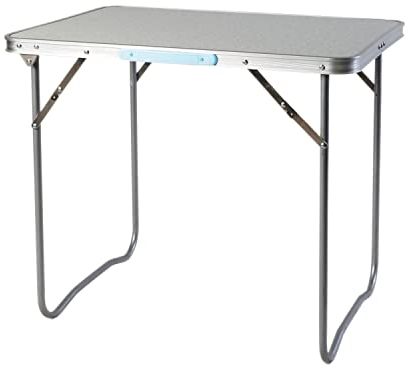 Mojawo Aluminium Campingtisch Klapptisch Rolltisch Gartentisch Camping mitTragegriff Reisetisch L70xB50xH59cm