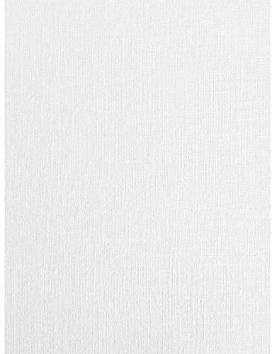 Syntego Weißer Leinenkarton, seidengewebt, strukturiert, A4-Karte, 250 g/m², 50 Blatt (weiß)