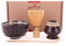 Goodwei Matcha Set with Ceramic Matcha Bowl (6 fl.oz) and Whisk Holder | Bamboo Whisk and Spoon| Matcha Gift Set Box (Kumo)