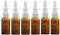 Leere Nasenspray-Flaschen aus bernsteinfarbenem Glas, nachfüllbar, feine Zerstäuber, Make-up-Behälter für Kosmetik, Salzwasser, 6 Stück