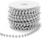 Naler Perlenband Silber Weihnachtsbaumkette Christbaumkette Weihnachtsbaum Perlengirlande Weihnachten Advent Hochzeit Party Deko - ∅ 6mm x 10M