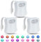 VIGIND Toilet Night Light 3 Pack, 8-Color Changing Toilet Bowl Light with Two Mode, Motion Sensor LED Night Light for Bathroom Washroom Battery Not Included Perfect Decorating-Fits Any Toilet