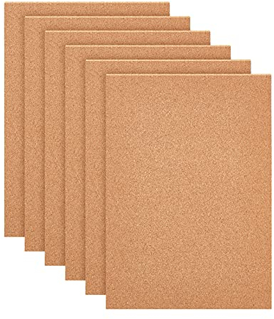 BENECREAT 20PCS Korkplatten 30x21cm Korkfliesen Korkmatte für Wanddekoration, Party und Bastelarbeiten, 1mm dick(Ohne Selbstklebender Rückseite)