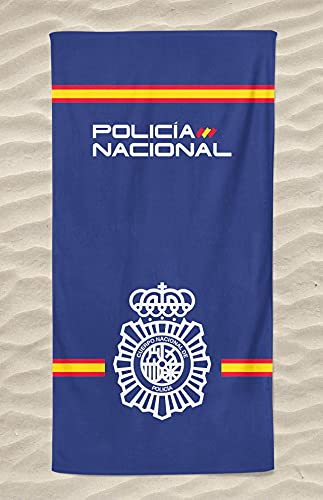 PORRAS ESTAMPACION & BANDERAS Toalla de la Policia Nacional CNP Algodon y Poliester 100x150 cm 450gr