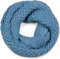styleBREAKER Unisex Strick Loopschal grob gestrickt, Uni Schlauchschal, Winter Strickschal, Grobstrick Schal 01018157, Farbe:Hellblau